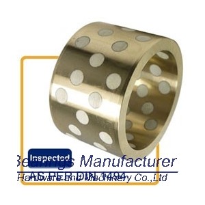PTFE Bronzebuchsen , PTFE + Graphit schmieren, weiß Schmiermittel