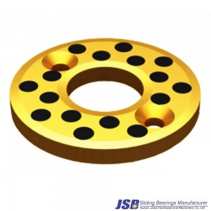 Cast thrust washer-bronze graphite bushing