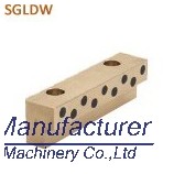 SGLDW guide slide pad, oilless bronze wear plate