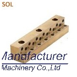 SOL L shaped oilless plate,guide slide plate, bronze plate