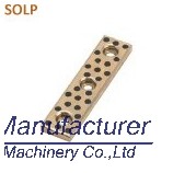 Guide sliding bearing bushing - SOLP guide slide plate, wear pad, oilless bearing plate