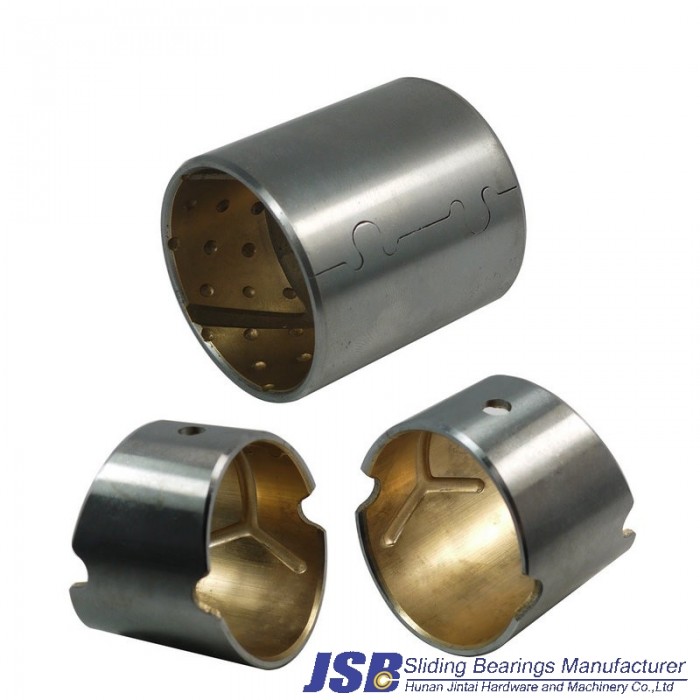 JF800 Oilless Bimetal Sliding Self Lubricating Bearing Bushing