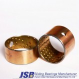 Grease groove bimetal oil bearing pin bush sleeve brass bimetal bushing,motor bush bearing