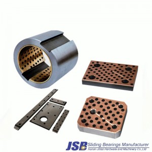 Cojinete de bronce de hierro fundido para piezas de automóvil rodamientos incrustados de lubricante sólido